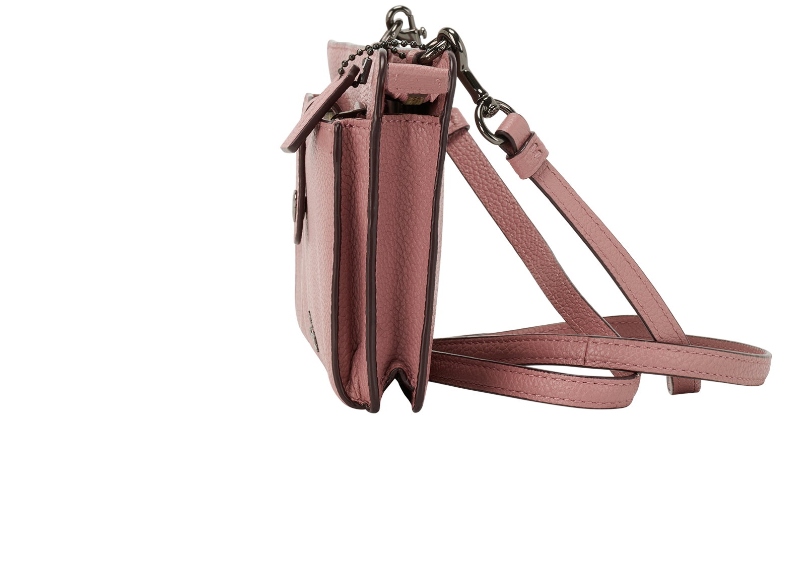Noa Pop Up Messenger, &pound;75, Handbags, Pink, Leather, Bottom view